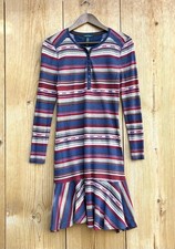 Lauren Ralph Lauren Jeans Striped Knit Dress Sz Medium 