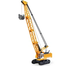 1/87 Diecast Alloy Machinery Crawler Tower Cable Excavator Crane Vehicle Model
