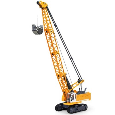 1/87 Diecast Alloy Machinery Crawler Tower Cable Excavator Crane Vehicle Model