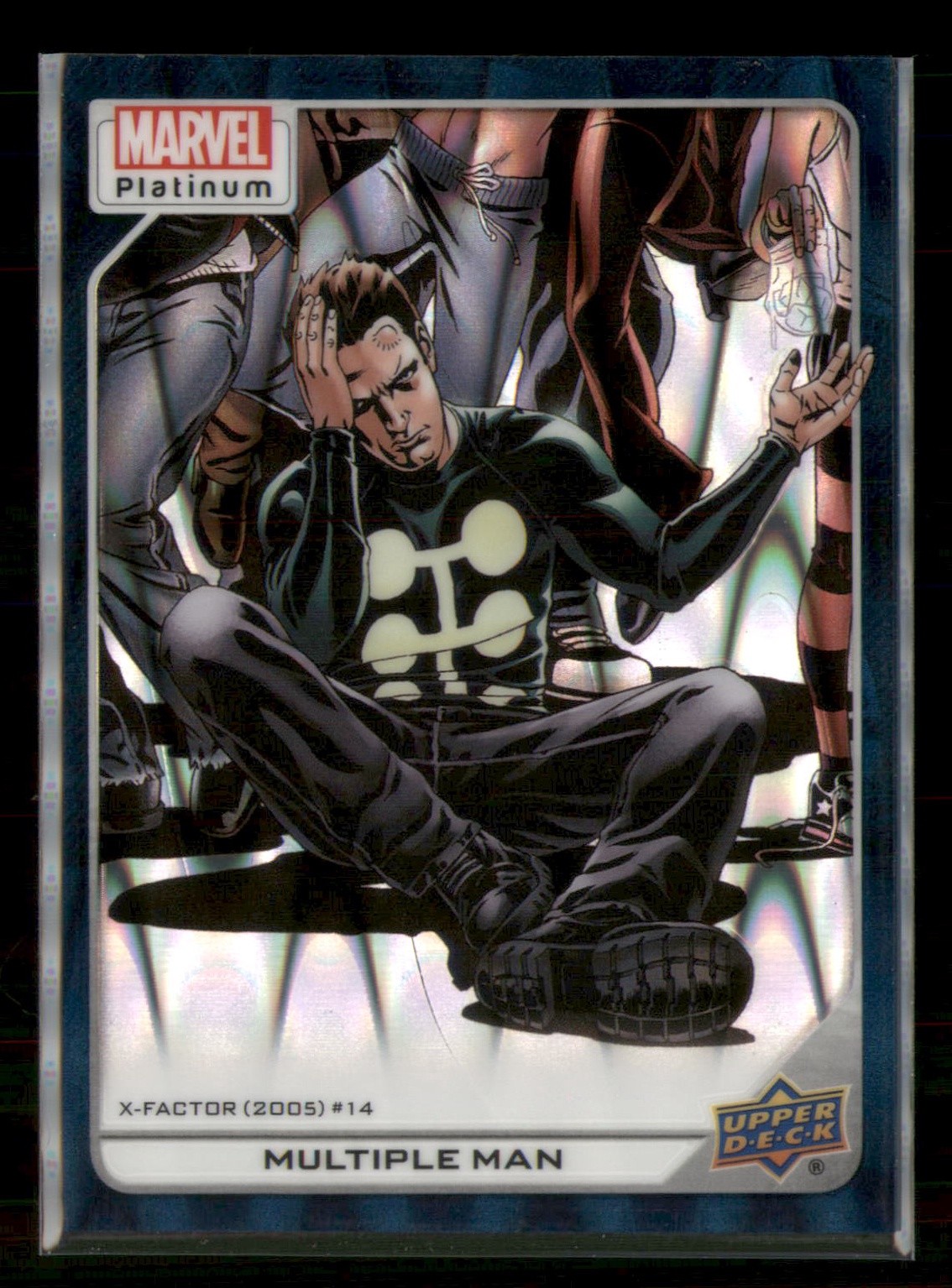 2023 Upper Deck Marvel Platinum #195 Multiple Man Teal Wave