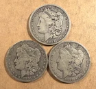1881, 1891O, 1894O Morgan Silver Dollars - Circulated - Lot (3)