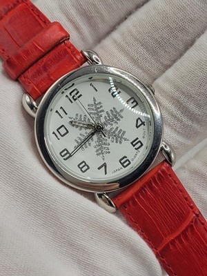 Serviced [NEAR MINT] Oversized ''snowflake'' novelty ladies quartz watch