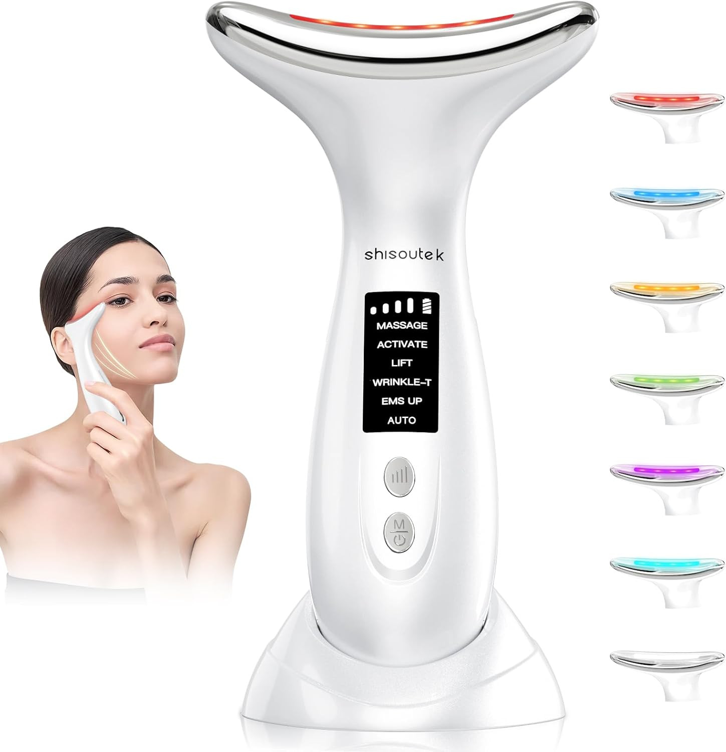 Massaggiatore Viso Antirughe 7 Colori LED: Il Segreto della Giovinezza