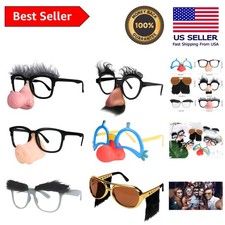 Variety Pack of 6 Halloween Themed Glasses - Perfect Costume Accessories