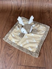 Baby Lovey Security Blanket Plush Reindeer Deer Brown Buck With Antlers Levtex