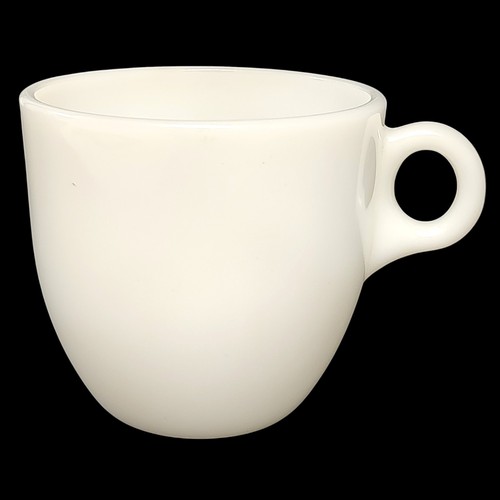 Vintage Federal Glass Milk Glass Coffee Cup 3" USA