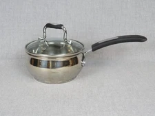 Oster (Brillante) 1 qt Sauce Pan Stainless Steel Glass Lid