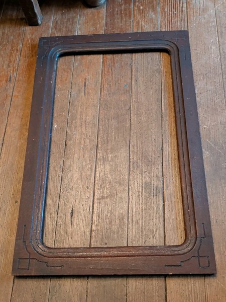 CRAFTSMAN ANTIQUE LARGE SOLID WOOD PICTURE FRAME 26X17 HM PAINTING PHOTO MIRROR