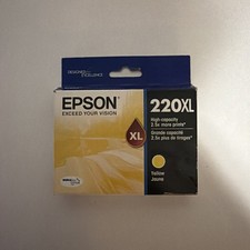 Epson 220XL Yellow High-Capacity Inkjet Ink Cartridge T220XL Expired 3/26