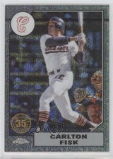 2022 Update 1987 Topps Chrome Silver Pack Series Mojo Black Carlton Fisk HOF r0j