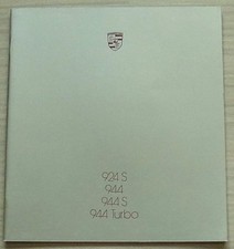 PORSCHE 924S, 944, 944S & 944 TURBO Car Sales Brochure 1987 GERMAN TEXT #103710