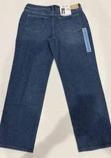 Seven7 for All Mankind Women  s Straight Cut Loose Jeans Size 10 Blue NWT