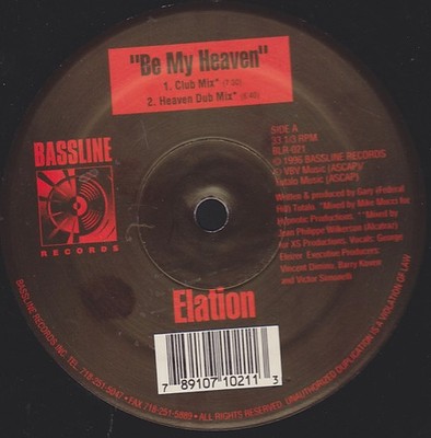 Elation (2) - Be My Heaven, 12'', (Vinyl)