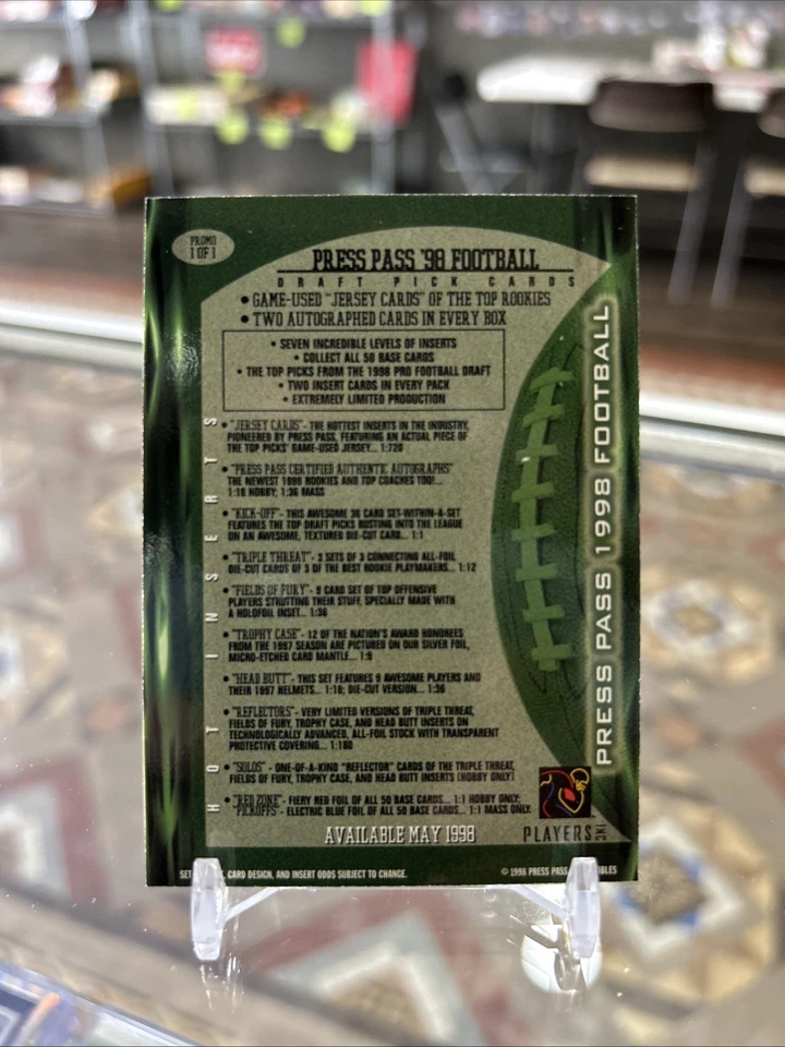 1998 Press Pass Promo 1 Of 1 Randy Moss Rookie Card RC SP!!! - Image 2 of 2