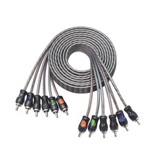 RCI612 12ft 6Channel RCA Audio Cable Twisted Pair Noise Reduction