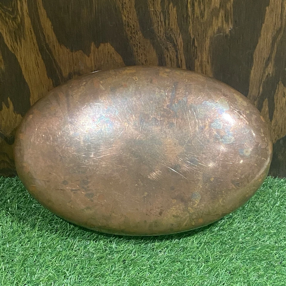 Antique European Copper Bed Warmer Foot, Carriage, Décor, Country Farm House - Image 3 of 4