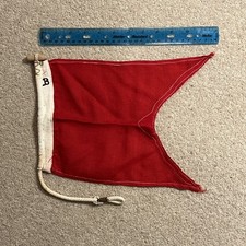 International Maritime Signal Sailing Flag - Bravo - 35x20 cm. + Toggle & String