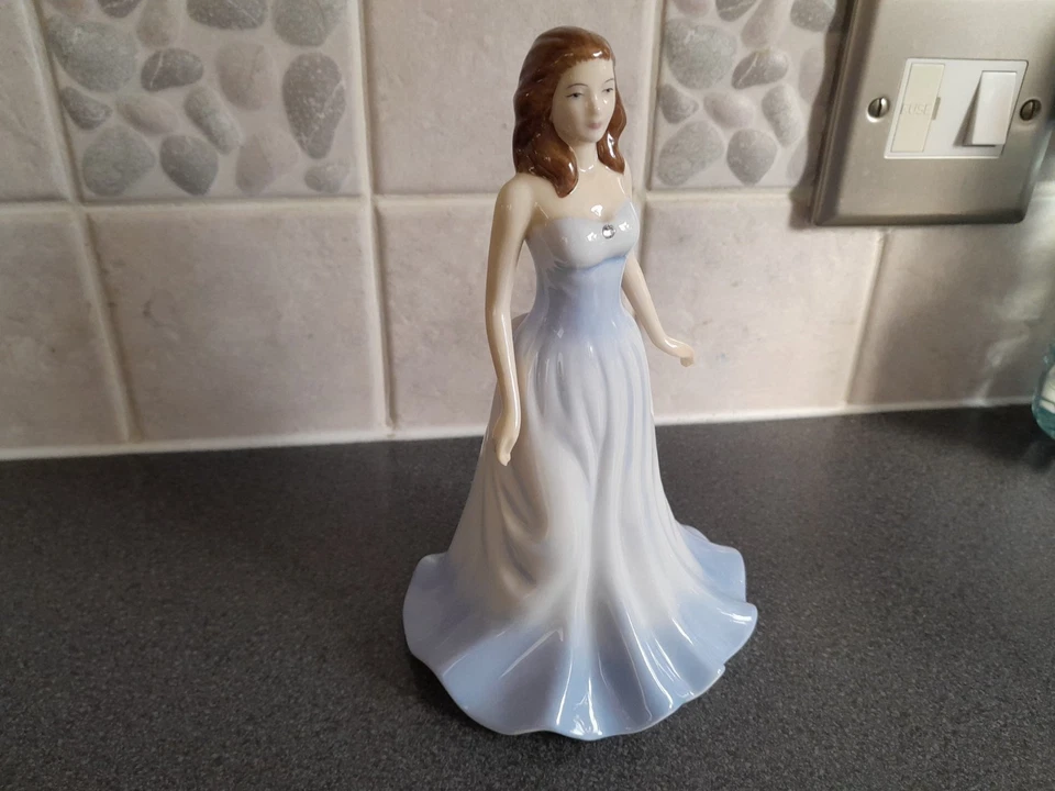 Royal Doulton - The Gemstone Collection - April Diamond figurine - immaculate - Image 3 of 4