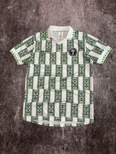 Adidas Nigeria National Team 1994 1995 Away Football Soccer Jersey Sz M Blokcore