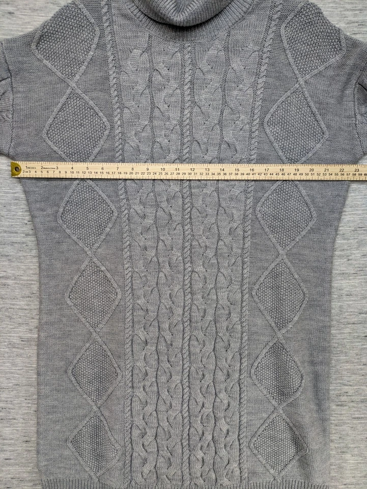Vestido Suéter Orvis Merino Cable Para Mujer Grande Gris Lana Clásico Tranquilo Lujo Foto 4 de 4