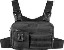 Running Chest Pack for Men, Tactical Sports Utility Bag with Pockets