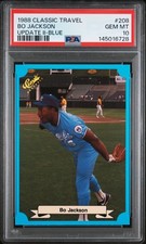 1988 CLASSIC TRAVEL UPDATE II-BLUE BO JACKSON #208 PSA 10