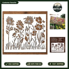 Beginner-Friendly 15x12 Wildflower Stencil - Craft with Professional Results