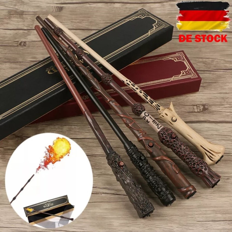 ⭐Harry Potter Varita Mágica de Fuego Real Flame Shooting Stick Varillas de Gran Calibre DE