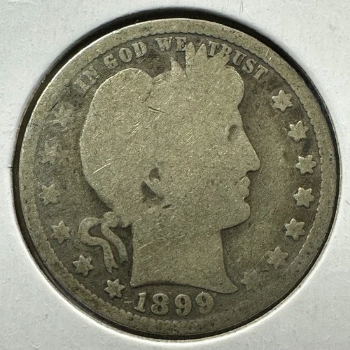1899 25C Barber Quarter, Contains 0.1808oz of SILVER (88280)