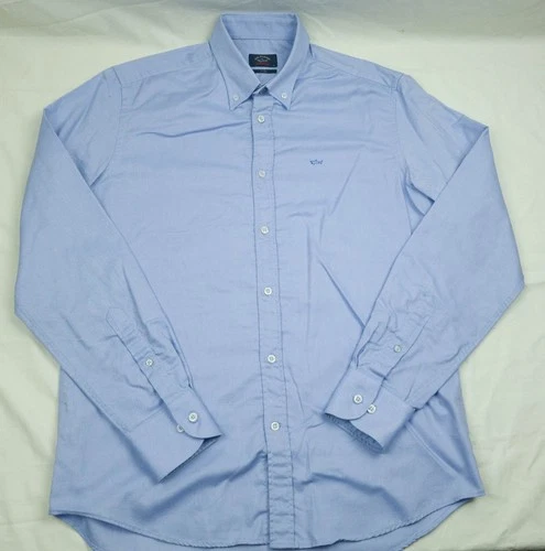 Paul & Shark MENS SHIRT LONG SLEEVE COTTON SIZE M (40) VGC