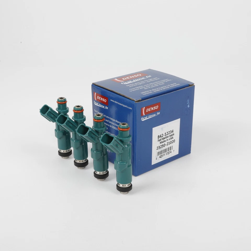 Juego de inyectores de combustible 23250-21020 4x DENSO OEM 1NZFE 1,5 L Toyota Prius Scion xA xB Ne Foto 3 de 4