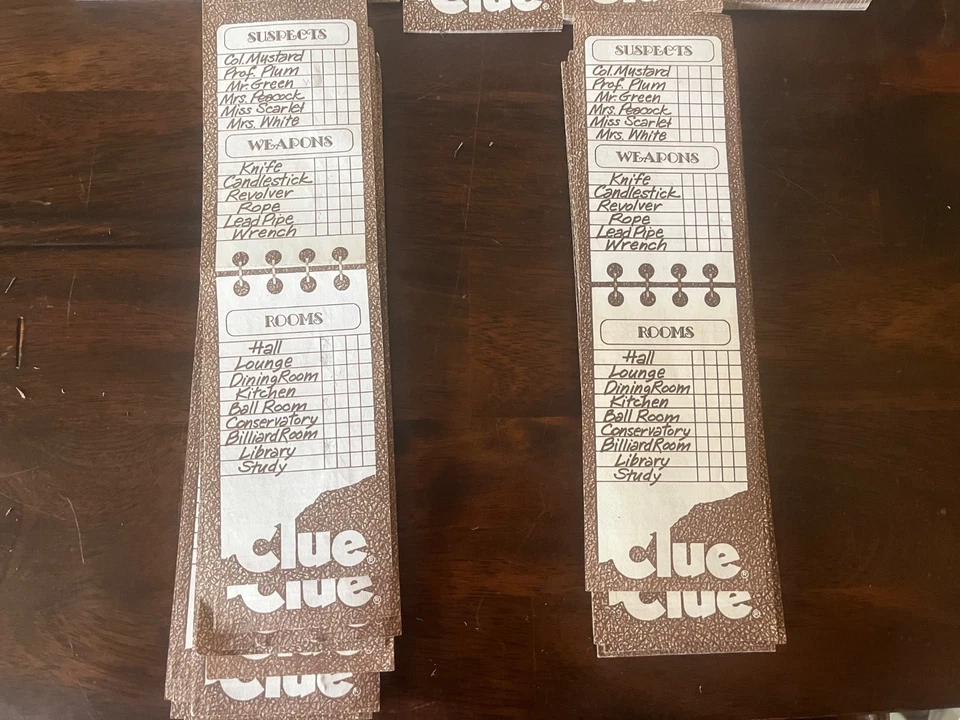 Juego de mesa de pistas vintage años 70 - Blocs de notas detective de repuesto 147 en blanco + Foto 4 de 4