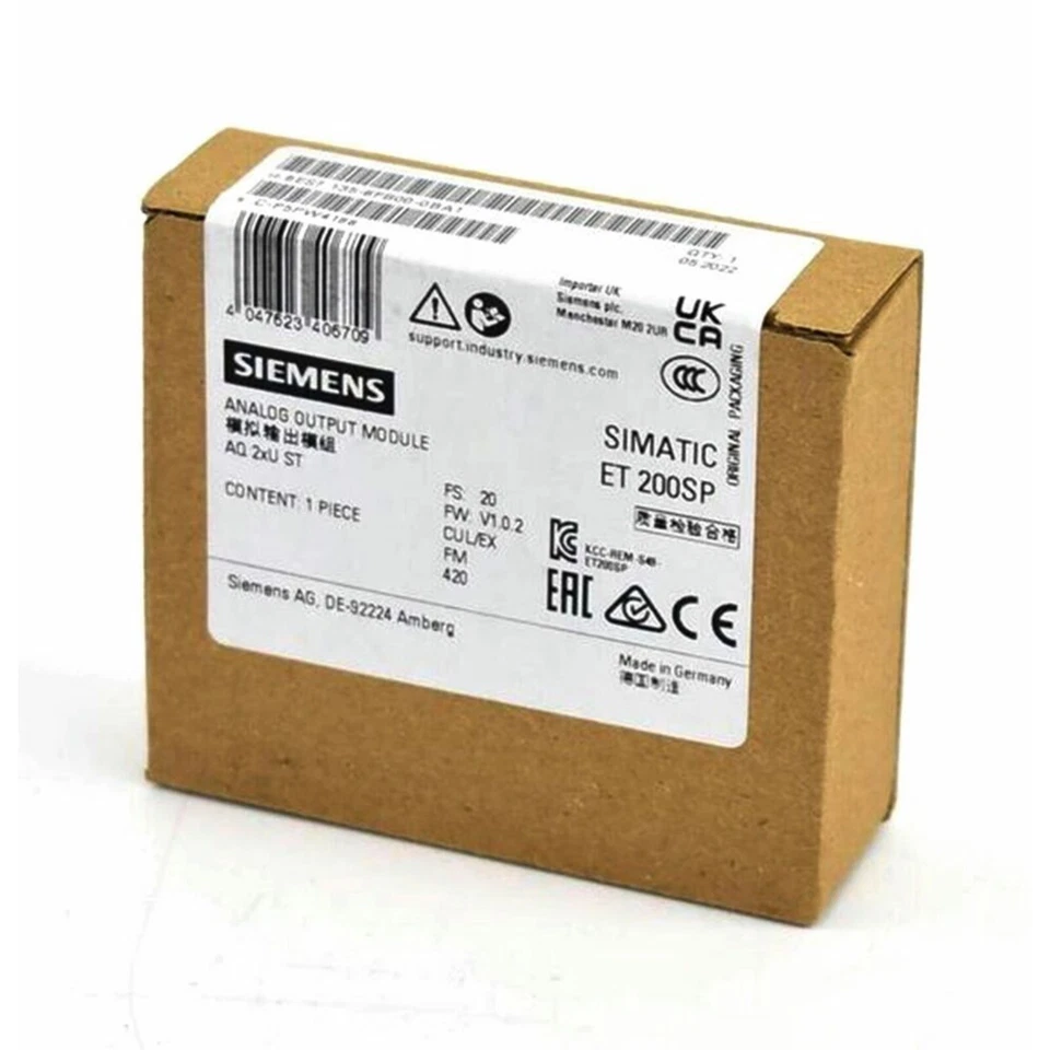 New Siemens 6ES7135-6FB00-0BA1 ET 200SP Analog output module 6ES7 135-6FB00-0BA1 - Image 3 of 4