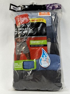 NEW HANES BRIEFS M MEN COMFORTSOFT MOISTURE WICKING COTTON JERSEY 5 PACK
