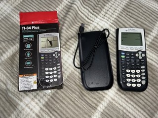 Texas Instruments TI 84 Plus Graphing Calculator Black NEW OPENED BOX