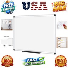 Magnetic Dry Erase Board, 36 X 24 Inches, Silver Aluminium Frame