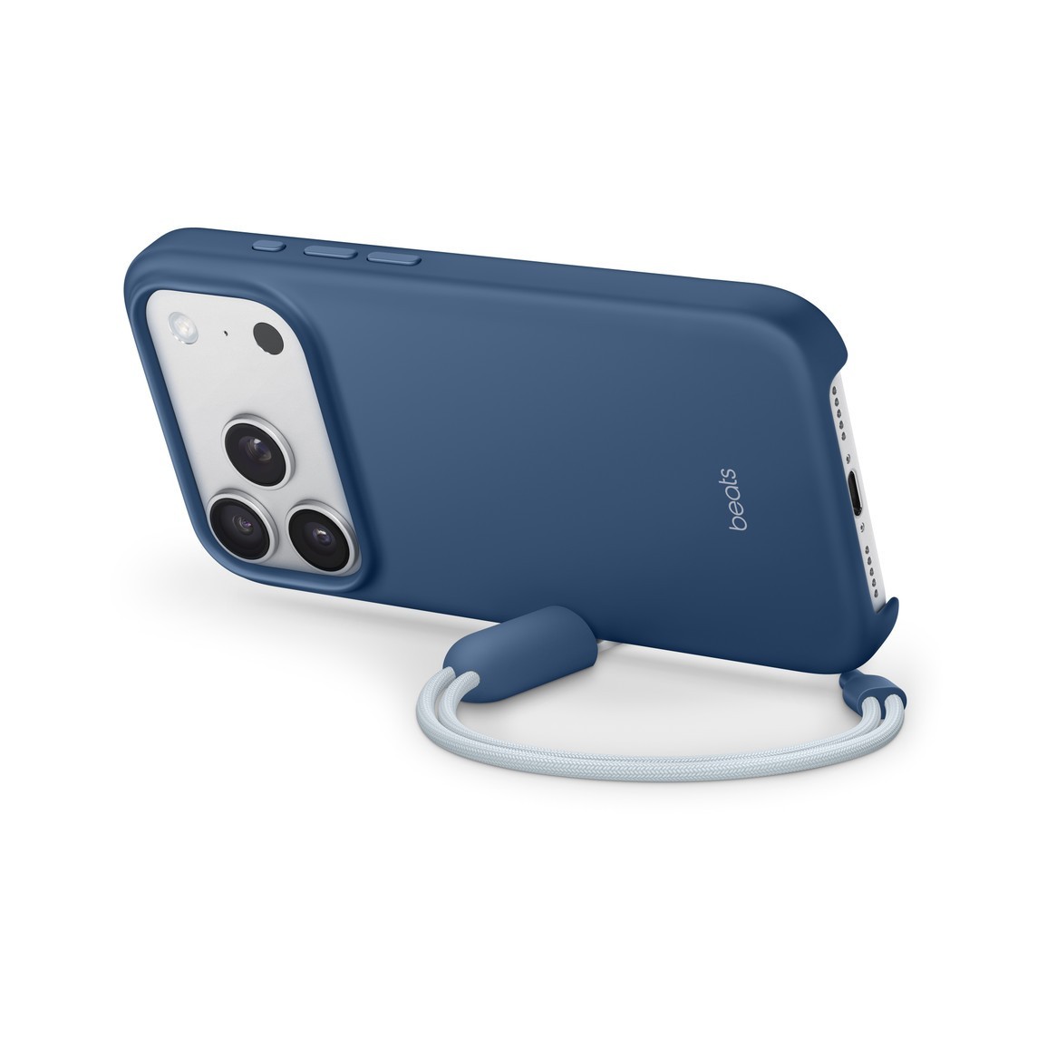 Official Beats iPhone 17 Pro Case Kickstand MagSafe Camera Control Bedrock Blue