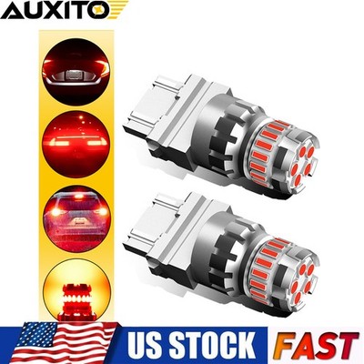 3157 Red 23-LED Bright Strobe Flash Blinking Brake Tail Stop Light Parking Bulbs