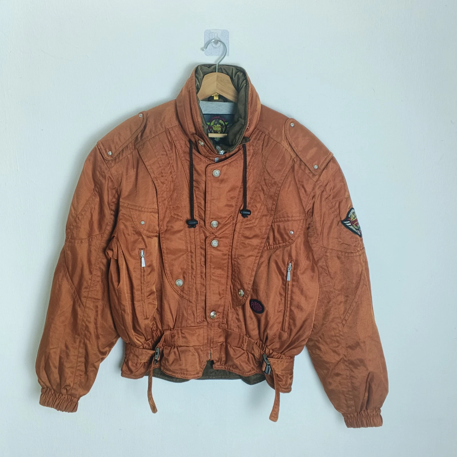 Vintage 90's Japana Purser Line Rational Wear Brown Ski Jacket Size L