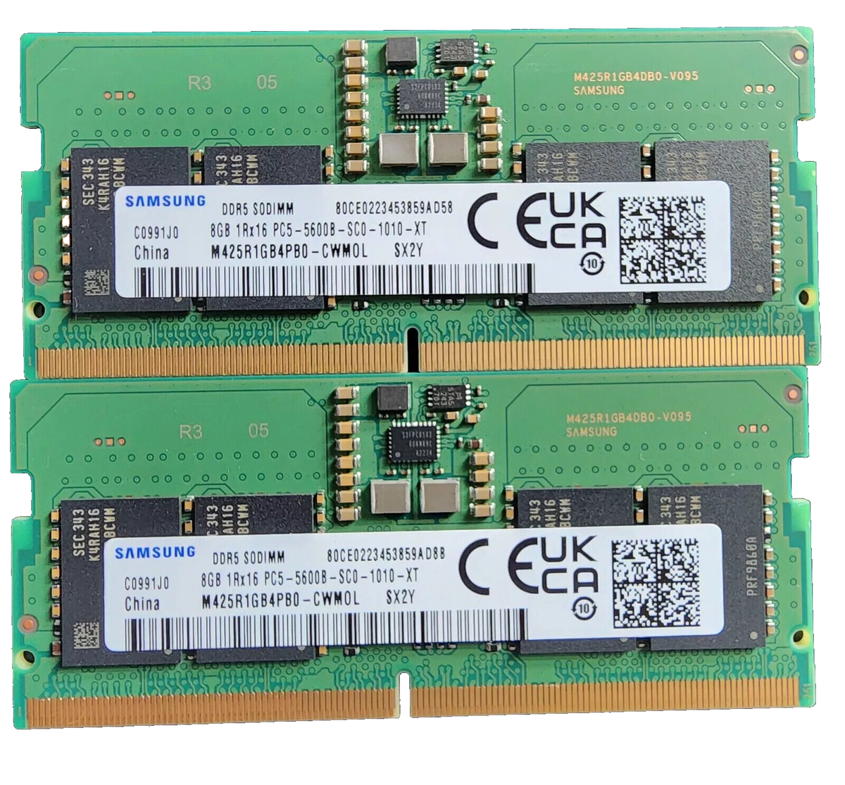 Samsung 16GB (2x8GB) DDR5 5600MHz SODIMM 1Rx16 M425R1GB4PB0-CWM0L