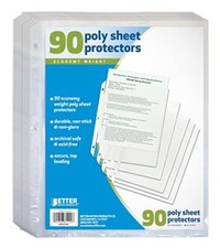 Better Office Products 90 Count Sheet Protectors, 100 Percent Poly Sheet