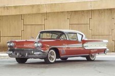 1958 Pontiac Bonneville Hardtop Tri-power  24x36 Poster Classic Car
