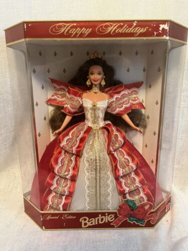 1997 Happy Holidays Special Edition Barbie Doll Mattel #17832 - 第 1/6 張圖片