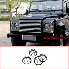 Alloy Headlight Protective Net Cover Case For Land Rover Defender 90 110 2004-19