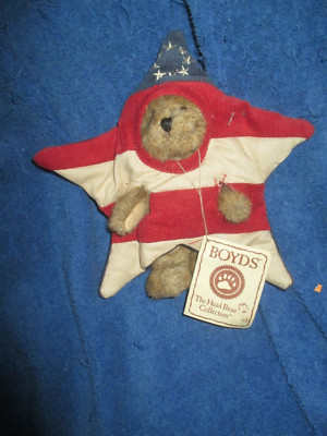 Boyd s Bear Best Dressed Series Old Glory  Star Costume Red White Blue Plush USA