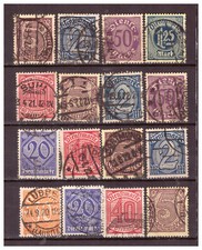 Deutsches Reich 1922 Sammlung Dienstmarken au...