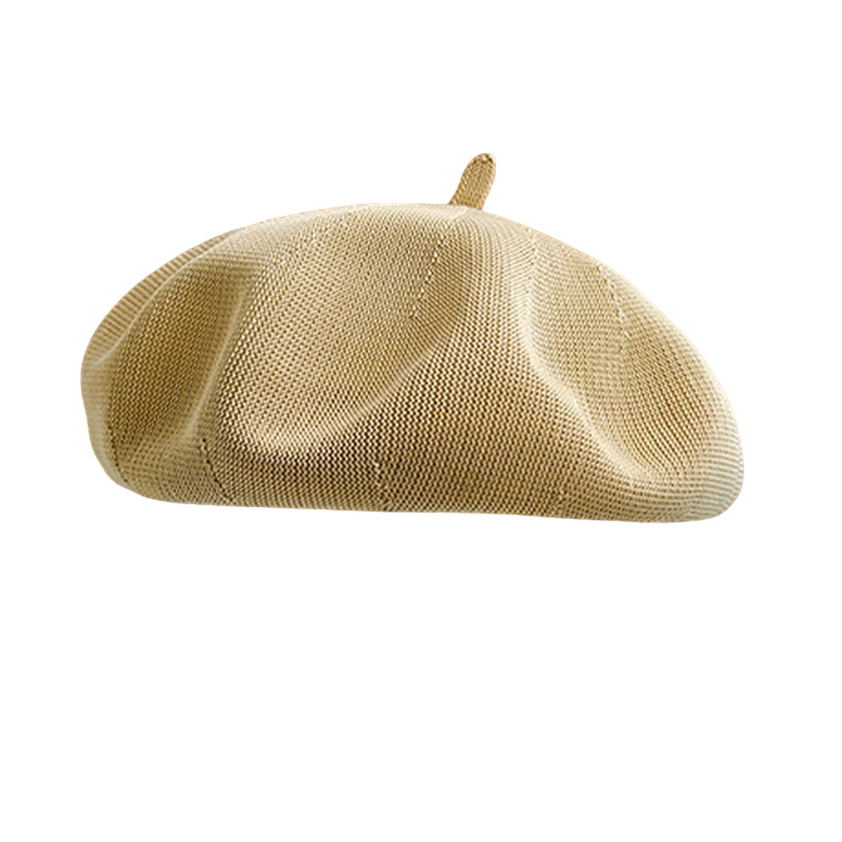 Women French Beret Hat Summer Knitted Soft Thin Beret Hat  display picture 1