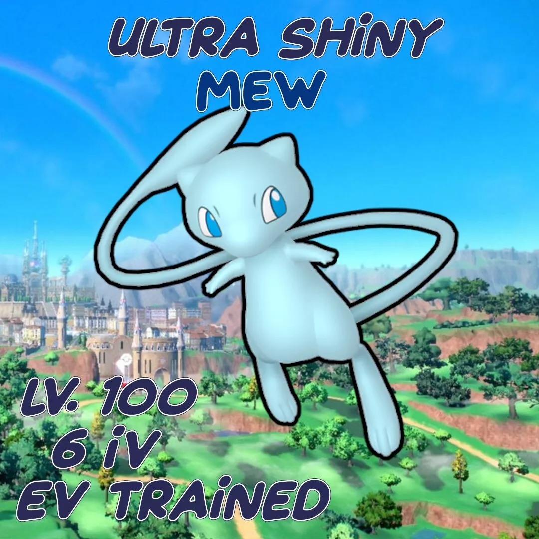 ✨ Ultra Shiny Mew ✨ Pokemon Violet Scarlet ✨ Max Stats All Moves 6 IV