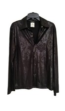 Authentic Versace Classic V2 Mens Black Dress Shirt Size L Vintage Rare Casual