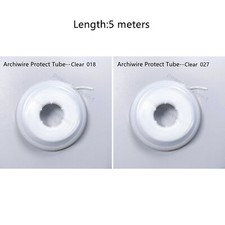 Dental Archwire Elastic Tube Protective Sleeve Elastomeric Tube Clear 018/027